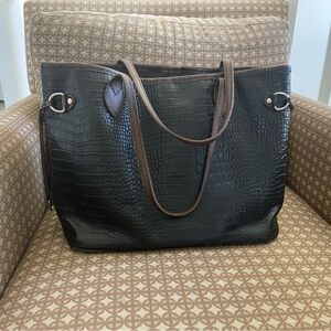 Freebird by Steven Black Croc-Embossed Tote